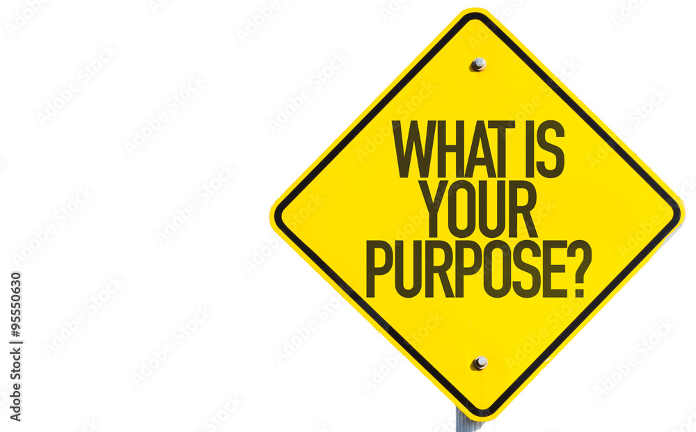 What Is Your Purpose? sign isolated on white background What Is Your Purpose? sign isolated on white background