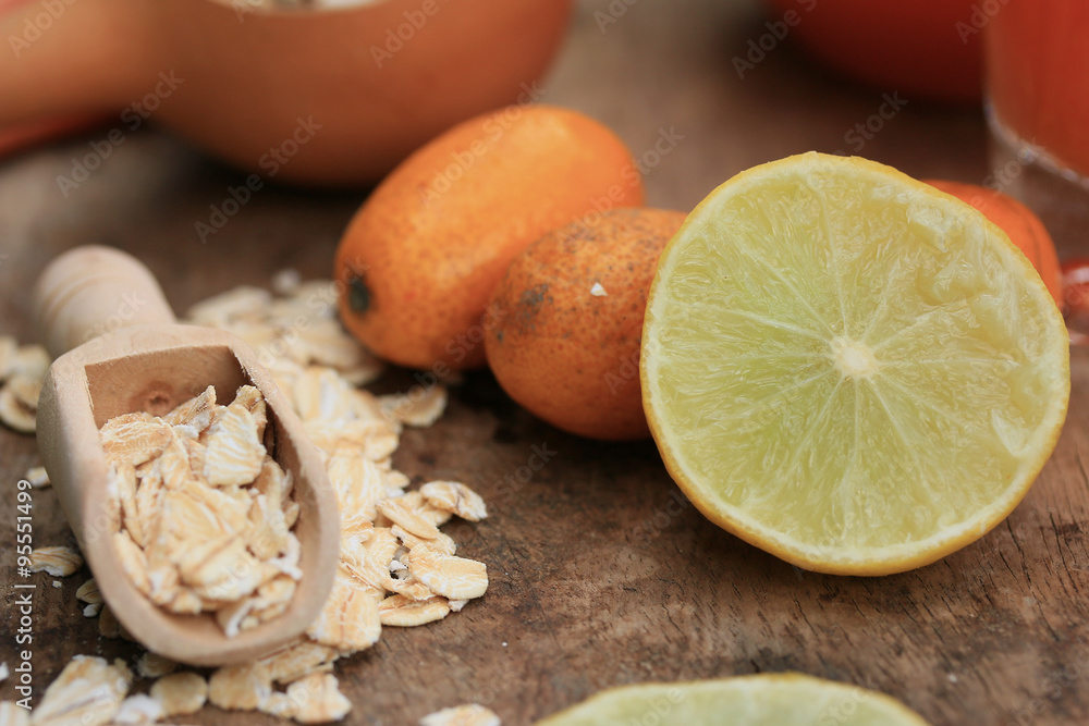 oat flakes with carrot juices oat flakes with carrot juices