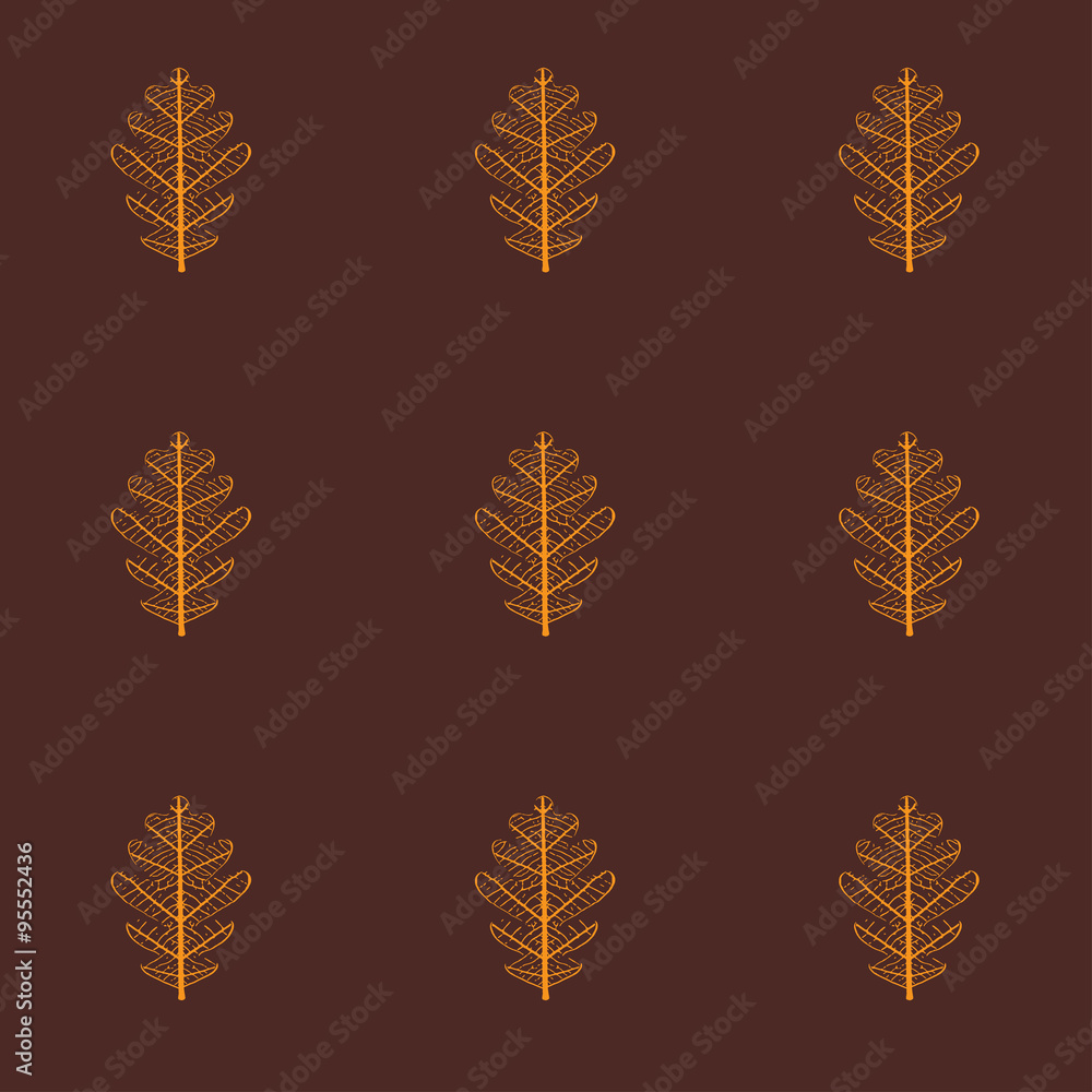 Obraz premium Illustration of Leaf Skeletonization