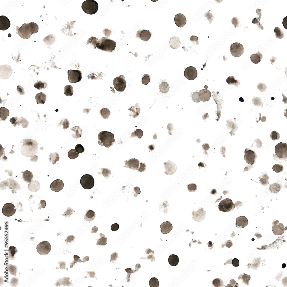 Grunge seamless texture, black watercolor stains and blots Grunge seamless texture, black watercolor stains and blots