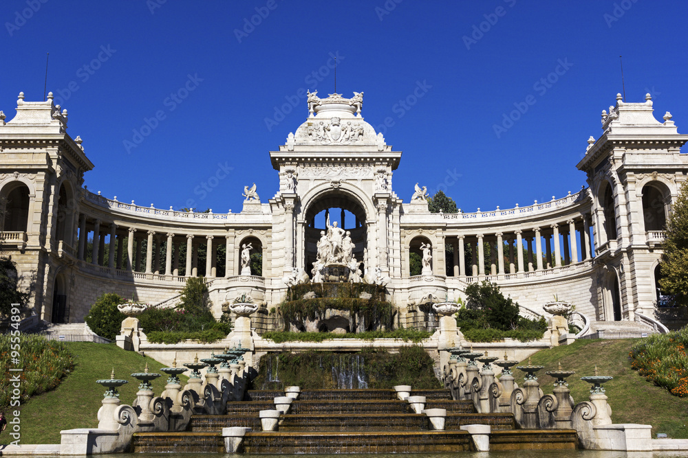 Palais Longchamp in Marseilles in France