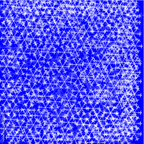 winter snowflakes in the sky