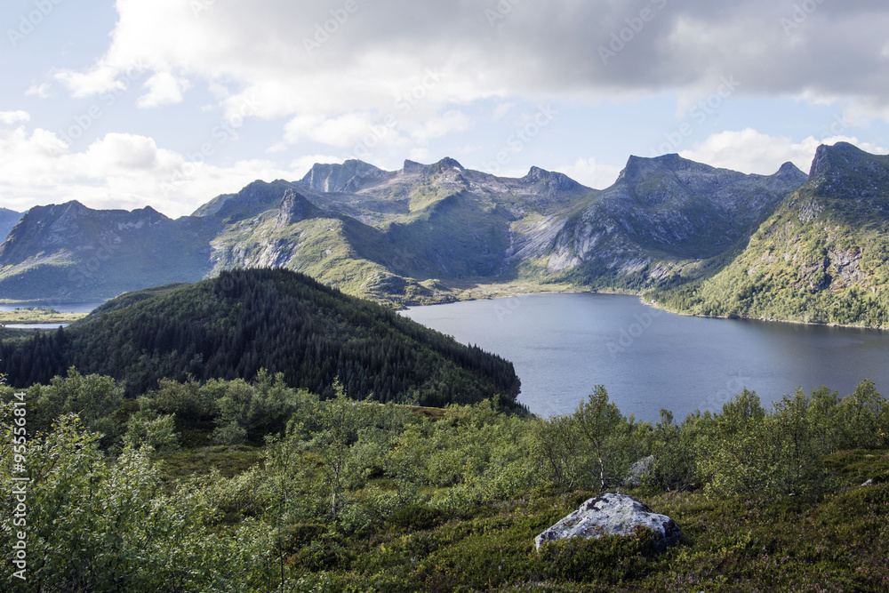 Wanderung auf den Lofoten in Norwegen