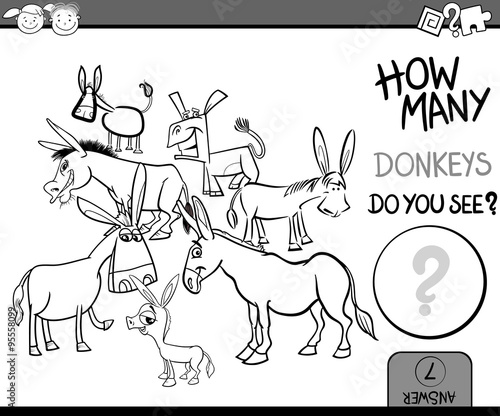 counting task coloring page