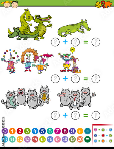 addition task for preschool kids