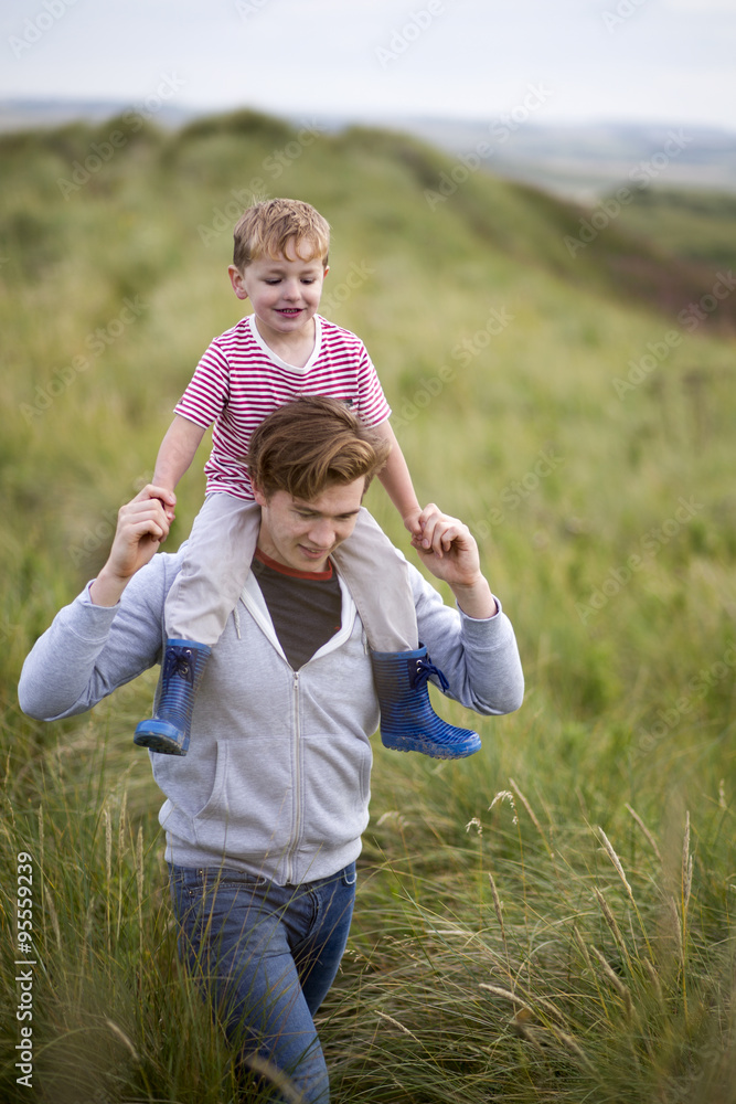 Fototapeta premium Father and son bonding