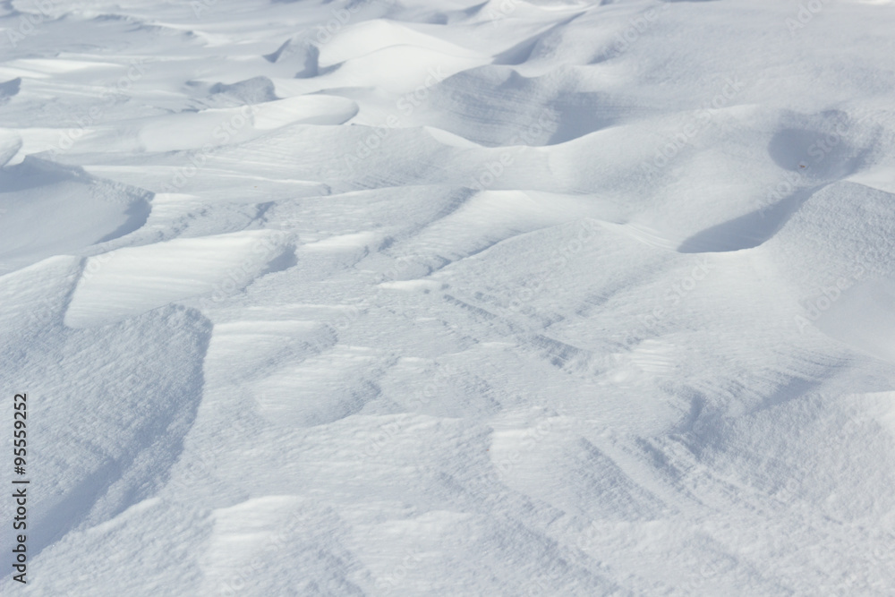 Obraz premium Natural raw snow capped textures