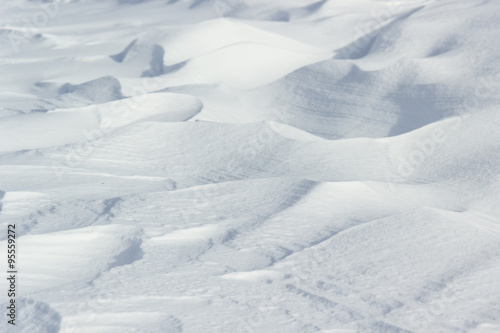 Natural raw snow capped textures