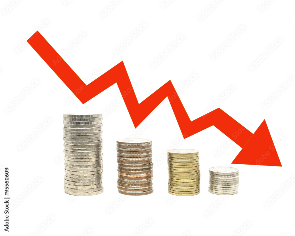 coins and arrow coins and arrow