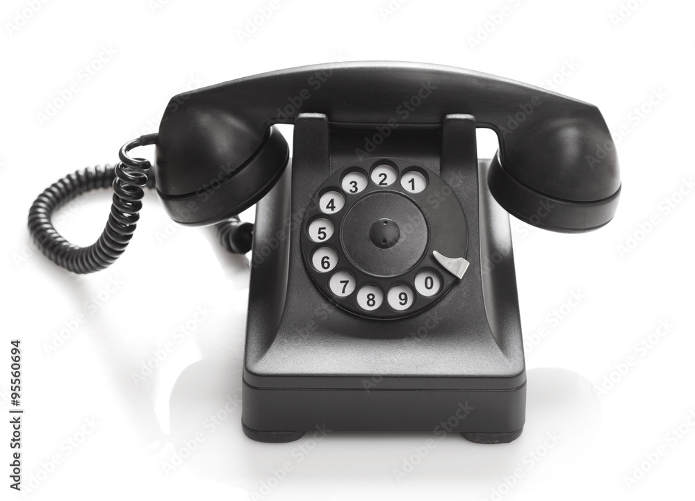 old telephone isolated on white background old telephone isolated on white background