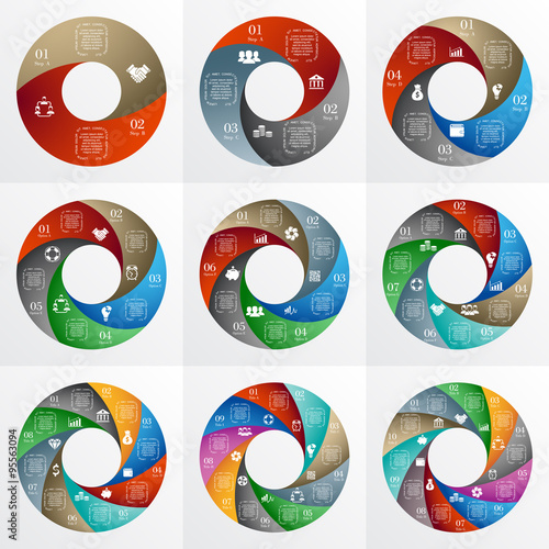 Vector circle infographic