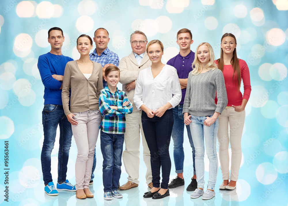 Fototapeta premium group of smiling people