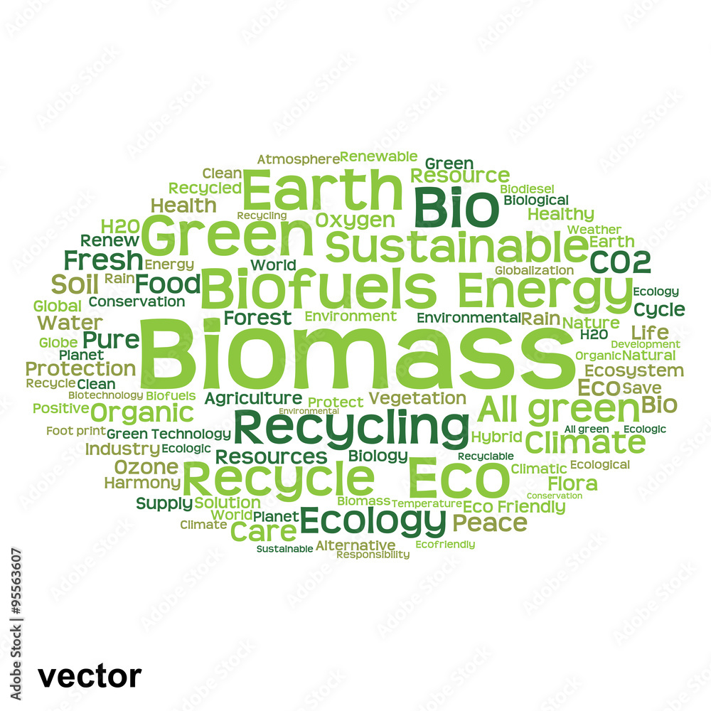 Vector conceptual ecology word cloud isolated Vector conceptual ecology word cloud isolated