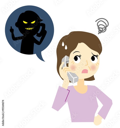 犯罪　電話　女性