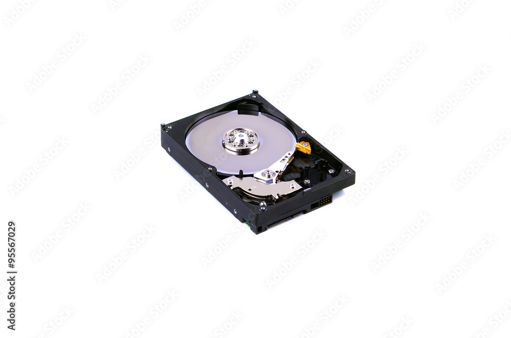 Hard disk isolated on a white background Hard disk isolated on a white background