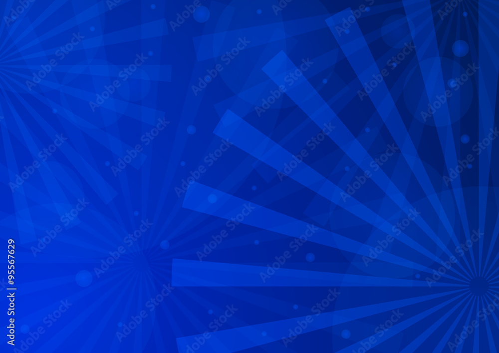 Obraz premium Blue background of geometric shapes