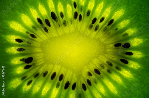 Close up of a healthy kiwi fruit