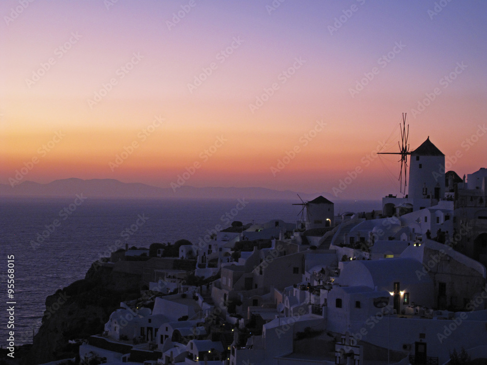 Fototapeta premium Greek sunset