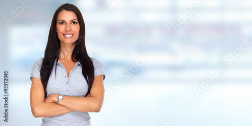 Free Download Casual woman portrait. - GFXLoad