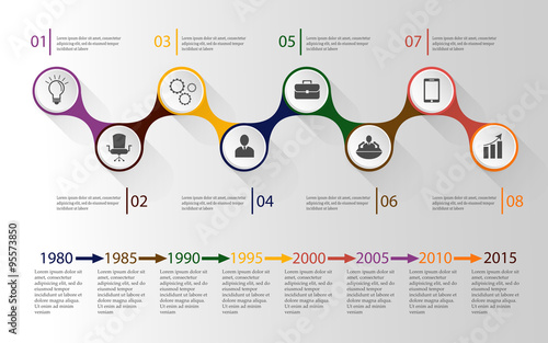 Timeline infographic