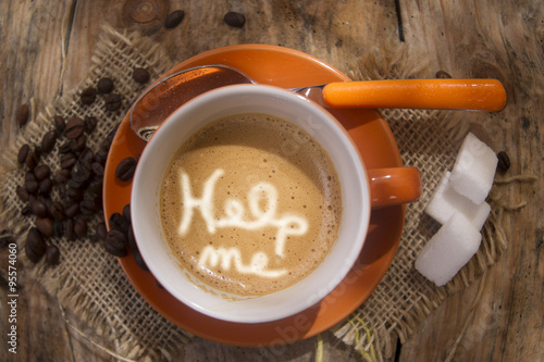 Foto Help in coffee