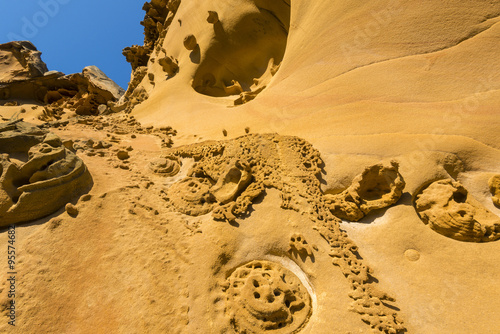 Sandstone in Jaizkibel, Basque Country (Spain) photo
