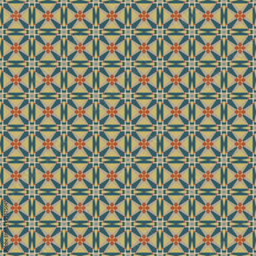  Seamless mosaic pattern in retro style