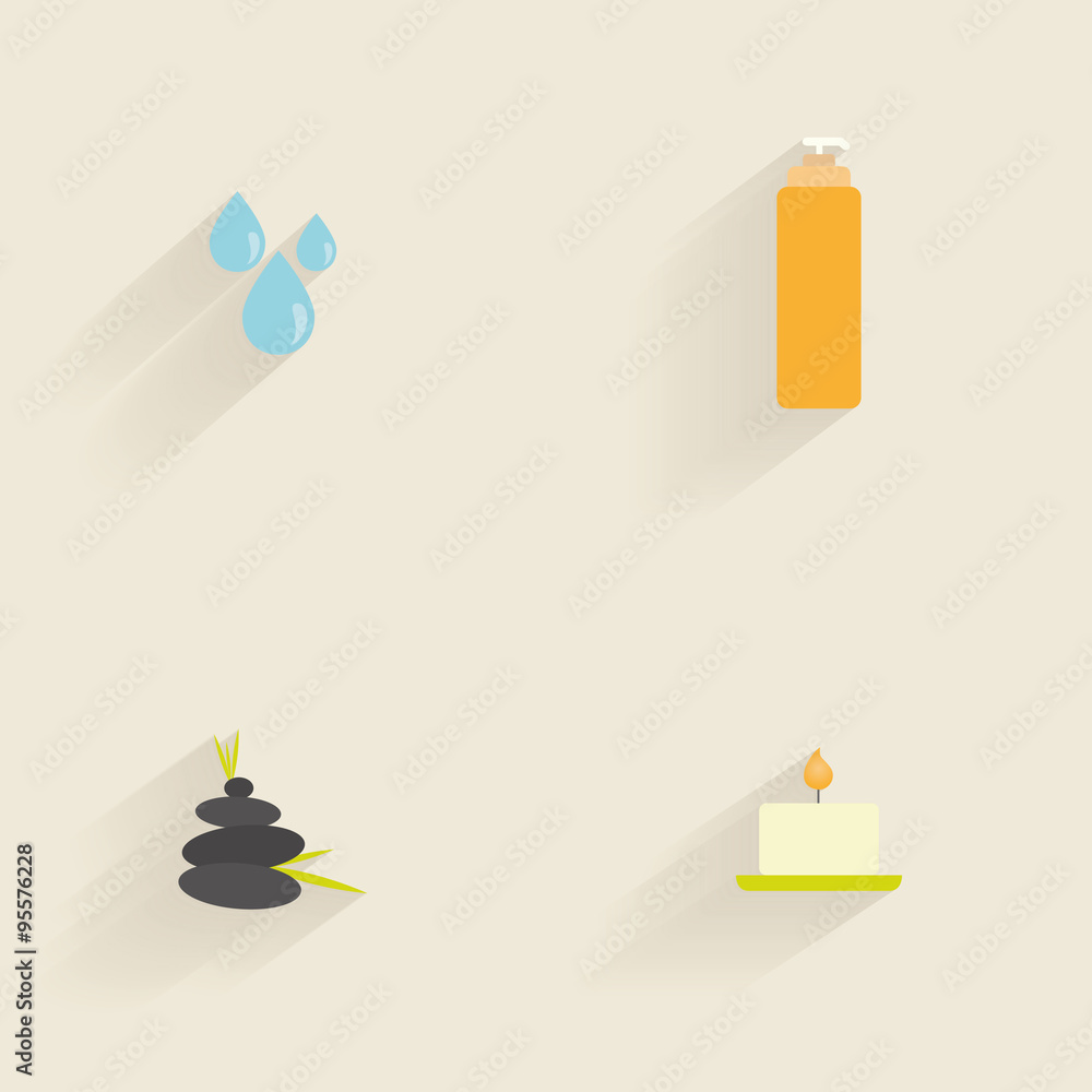 Abstract Spa Icons