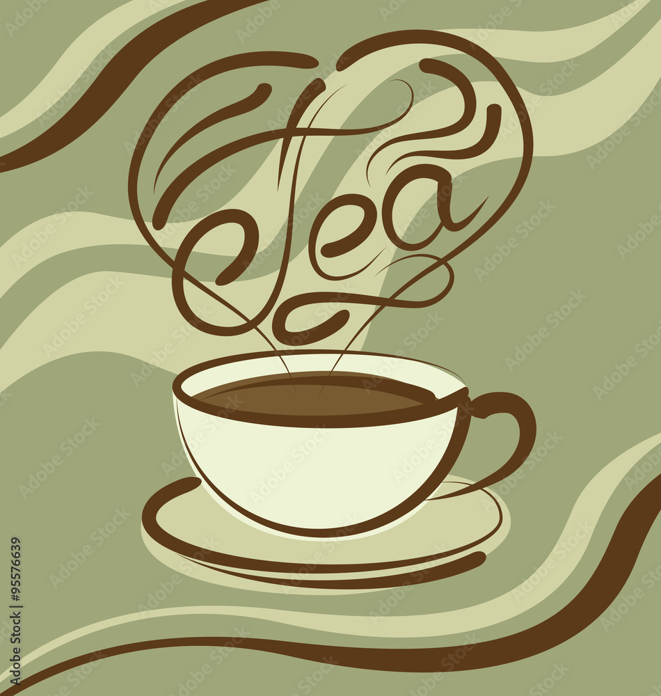 Obraz premium Vector Tea Cup