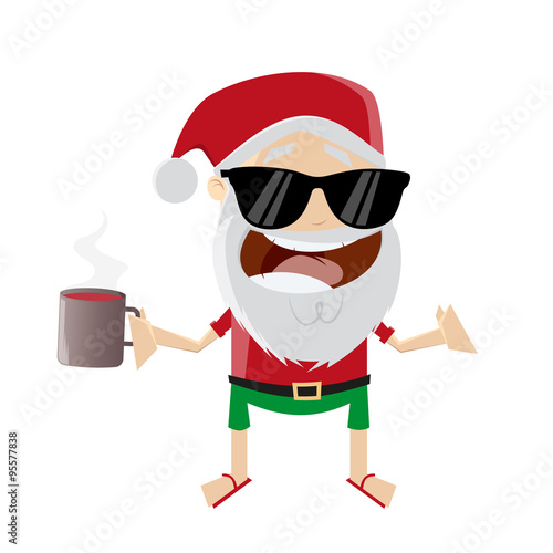 weihnachtsmann sonnenbrille glühwein