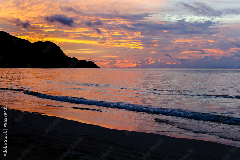Fototapeta premium Sunset at the sea