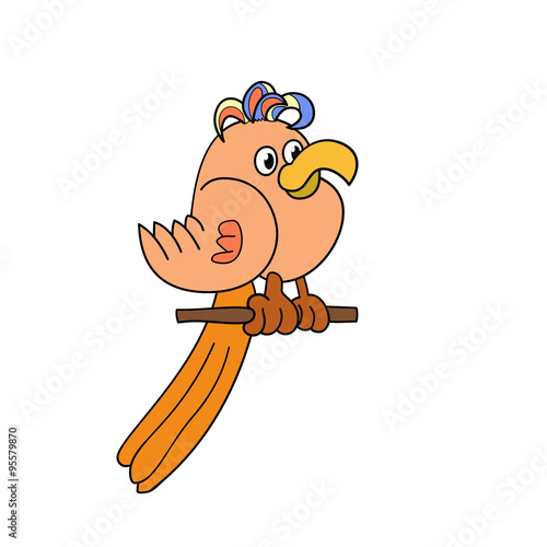 Funny parrot