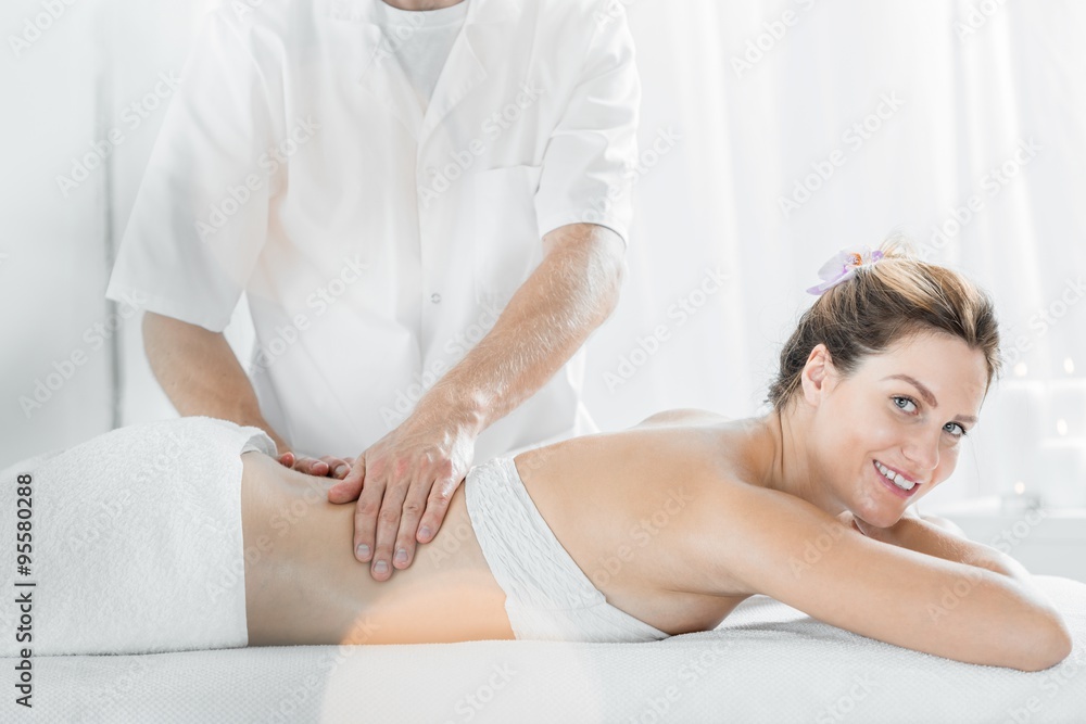 Obraz premium Relaxing massage in spa