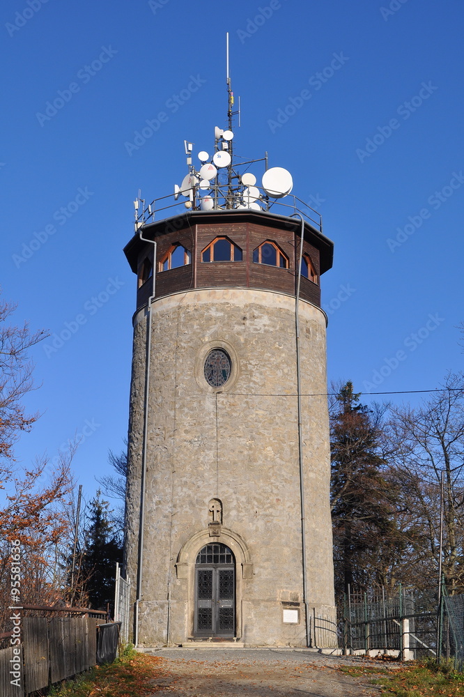 Fototapeta premium lookout tower Hostyn,
