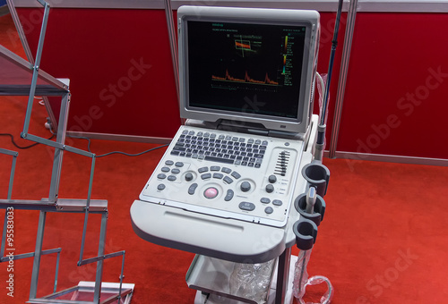 Advanced medical equipment in the exhibition pavilion
