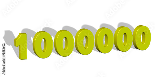 1000000, milyon