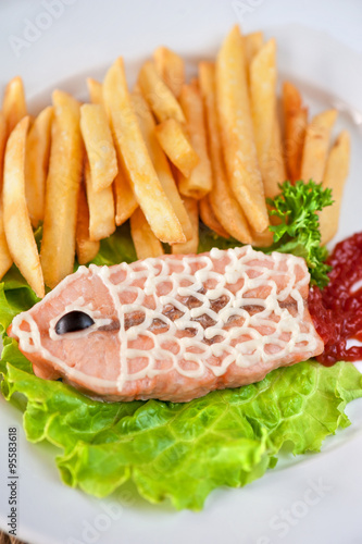 Trout fish dish