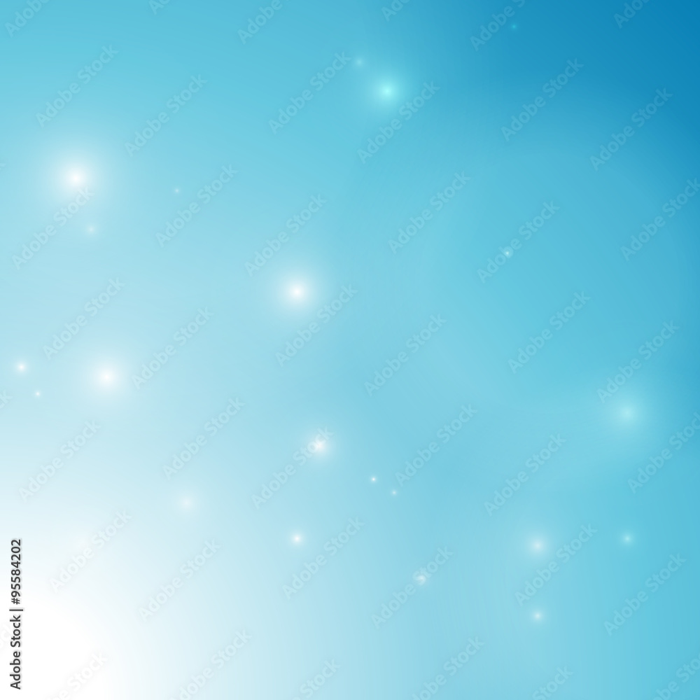 Vector : Abstract fog and ice cold blue background