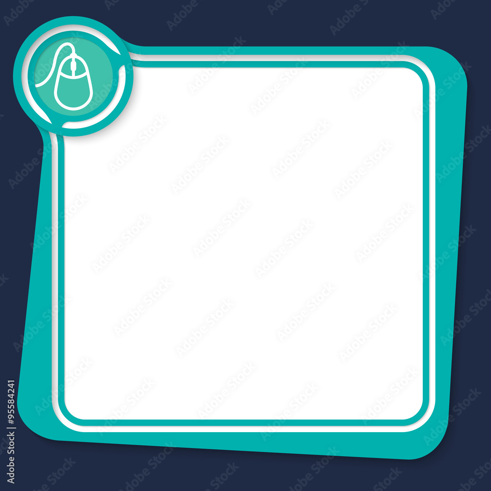 Green text box for your text with mouse Green text box for your text with mouse