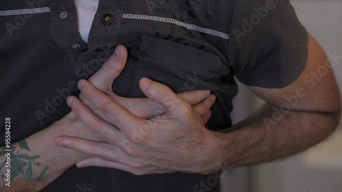 Man with sudden heart attack