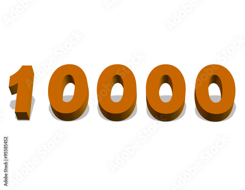 10000, on bin