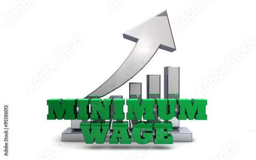 Obraz w ramie Minimum Wage