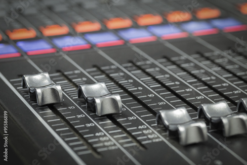 A professional audio mixer