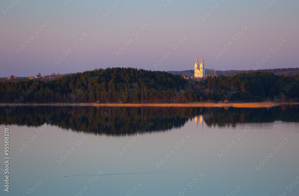Evening at Braslau Lakes National Park, Belarus