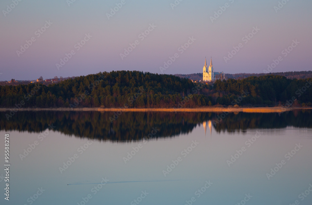 Evening at Braslau Lakes National Park, Belarus Evening at Braslau Lakes National Park, Belarus