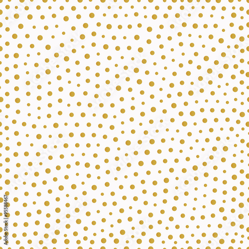seamless pattern with gold painted dots