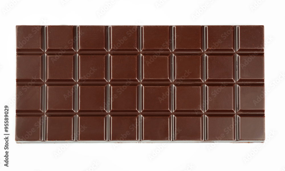 Fototapeta premium Chocolate bar isolated on white