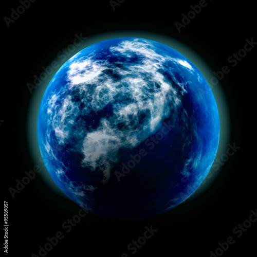 Planet earth in space 