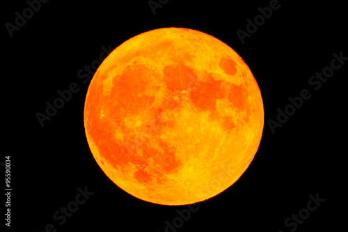 Red blood moon Full moon