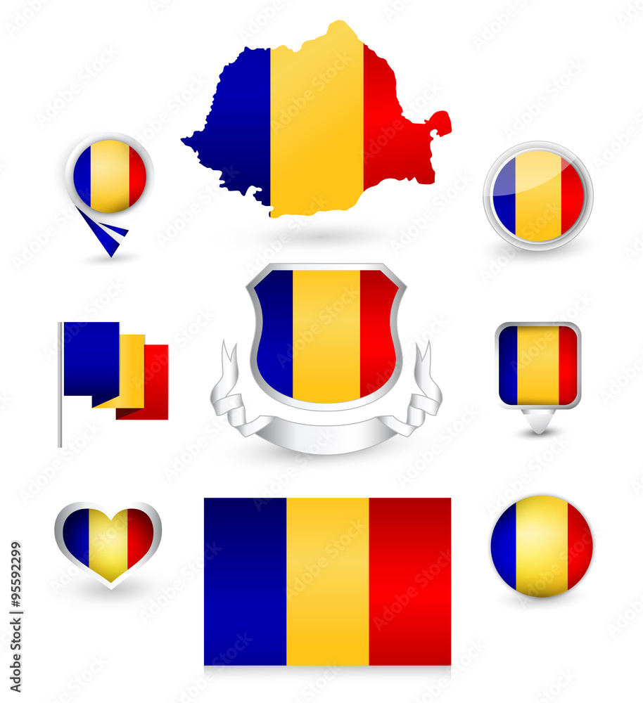 Romania Flag Collection Romania Flag Collection